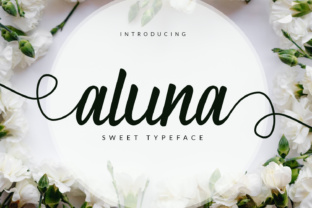 Aluna: A Cutesy Script Font That Brings Handmade Designs to Life