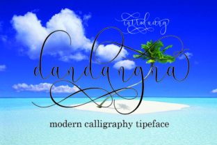 Elegant Style with Dandangna: A Versatile Calligraphy Font for Crafters