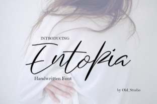 Entopia: A Modern Script Typeface for Crafters and Product Makers