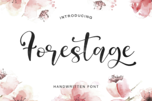Forestage Font: Handmade Script for Makers
