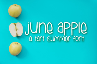 June Apple Font: Handwritten Charm for Editorial Design