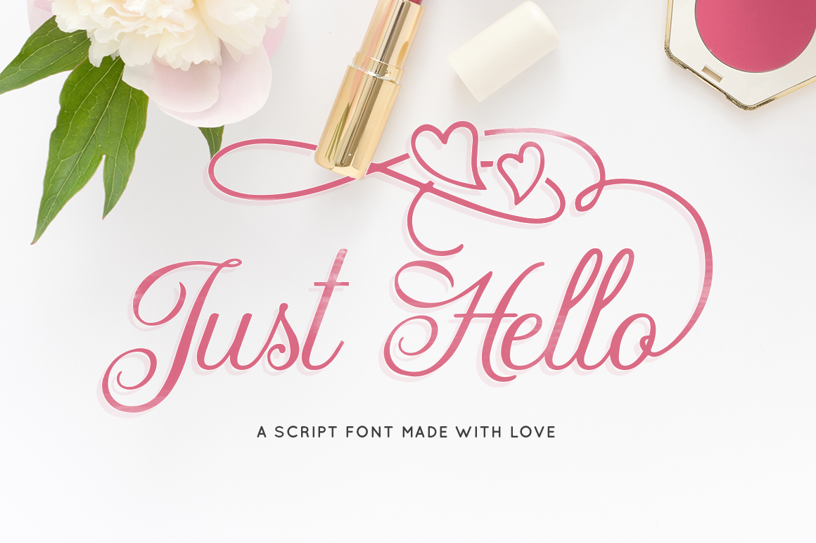 Just Hello Font: Elegant Script for Editorial Design