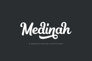Medinah Font: Bold Script for Handmade Labels