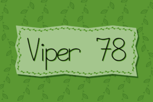 Viper 78 Font: A Handwritten Sans Serif for Makers