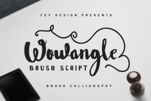 Wowangle: A Swashy Script Font That Elevates Brand Design with Style